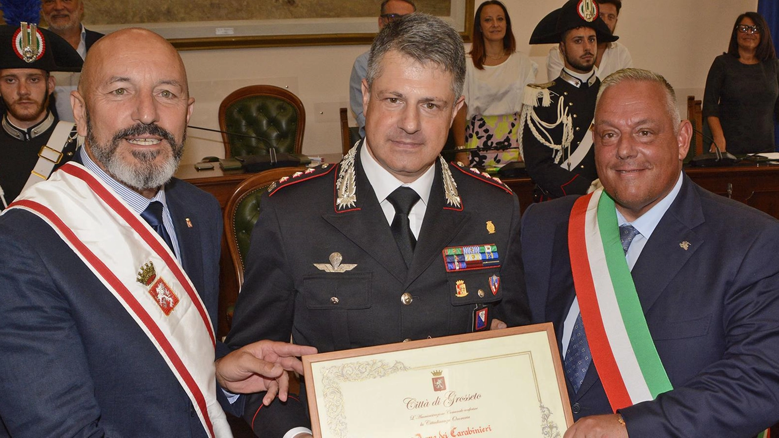 Grosseto Conferisce Cittadinanza Onoraria all'Arma dei Carabinieri Grosseto Conferisce Cittadinanza Onoraria all'Arma dei Carabinieri