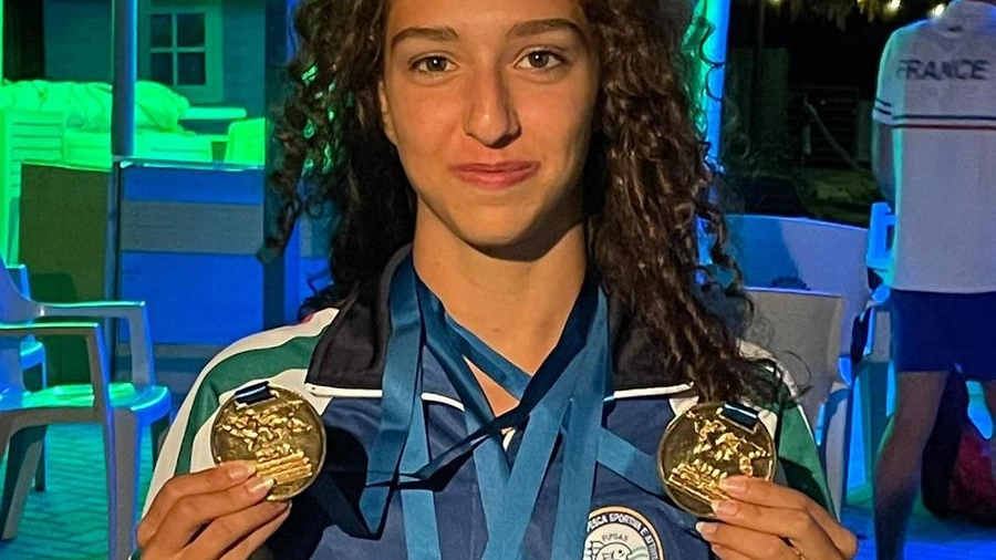 La campionessa di nuoto Silvia Belli