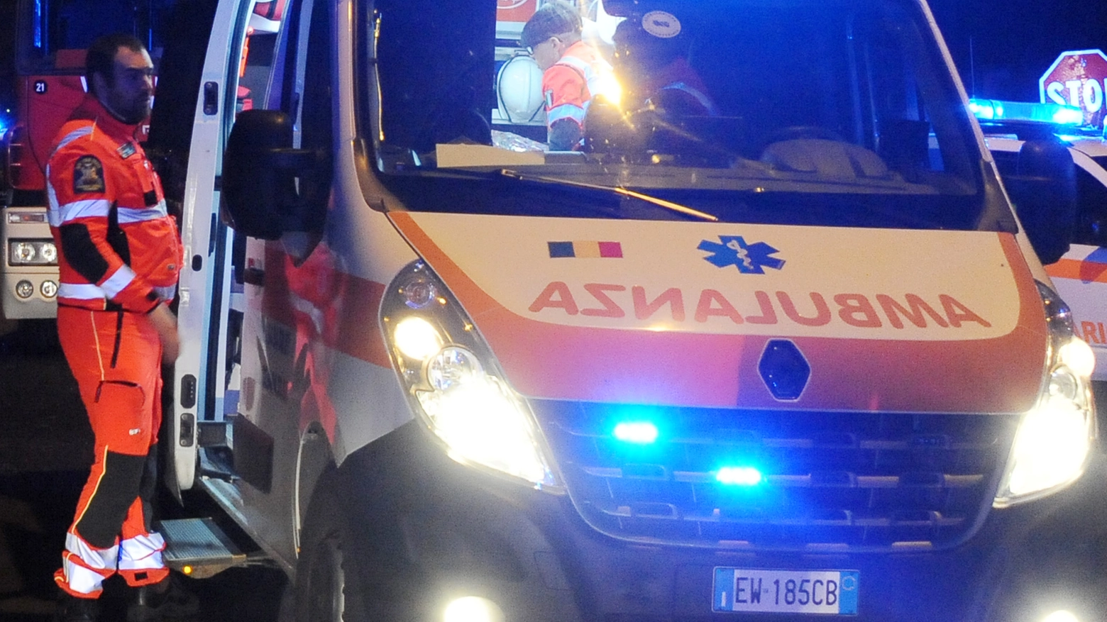L'ambulanza è intervenuta lungo l'A1