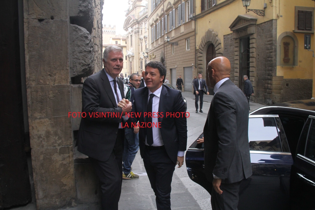 Stati generali della lingua a Palazzo Vecchio. L'arrivo di Matteo Renzi