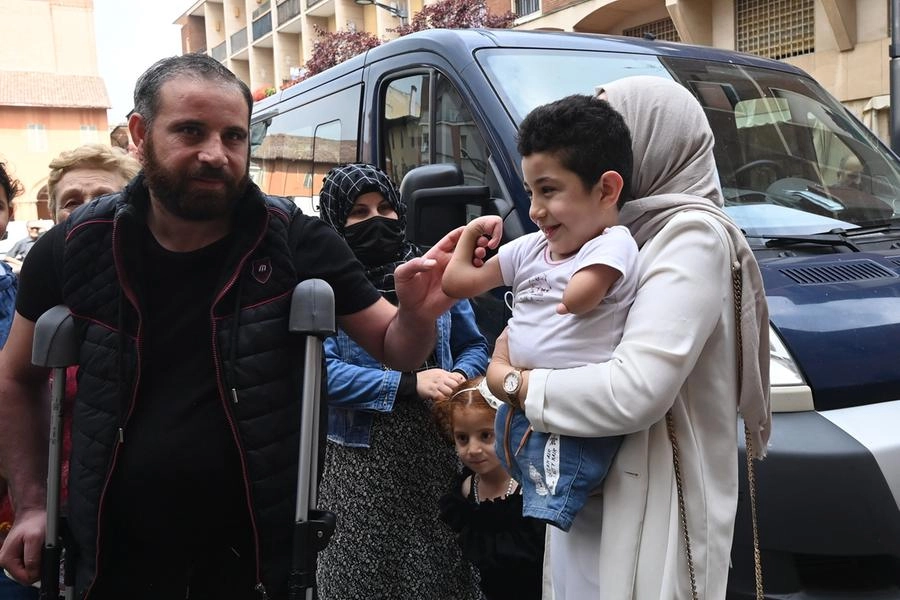 L'arrivo di Mustafa e della sua famiglia a Budrio