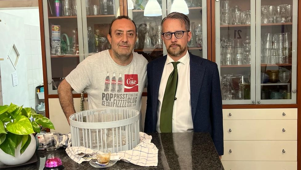Casucci e uno dei titolari del Diner Cafè Casucci e uno dei titolari del Diner Cafè