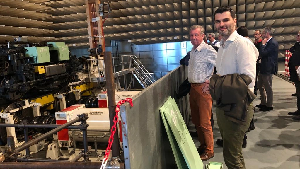 Un momento della visita rotariana al Centro di Dinamica Sperimentale Un momento della visita rotariana al Centro di Dinamica Sperimentale