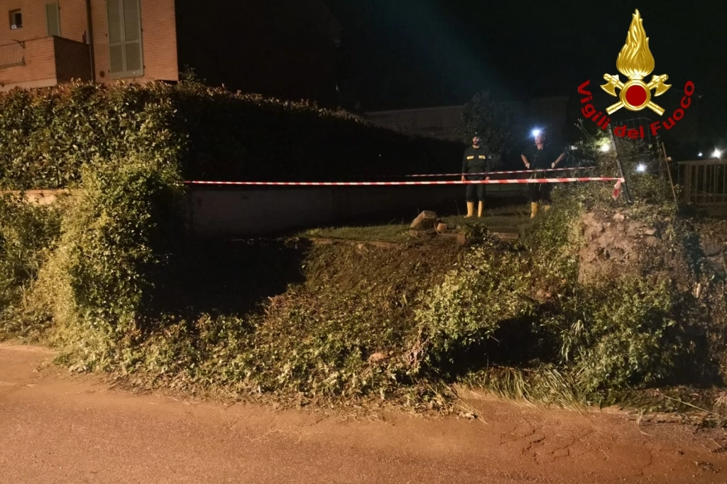 L'intervento dei vigili del fuoco