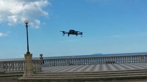 Il drone 'BeBop' appena decollato