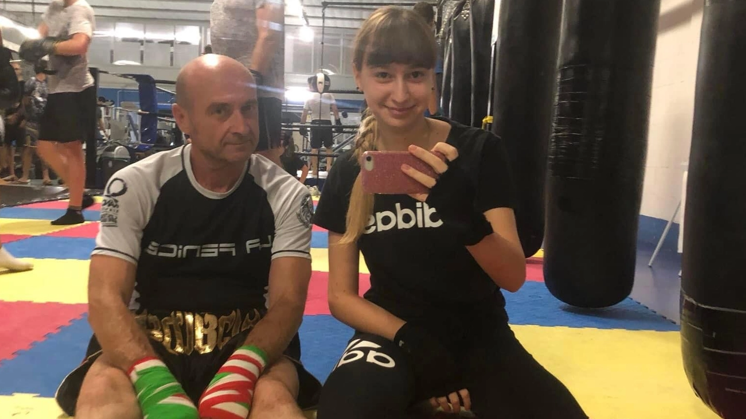 Benedetta Rossi col babbo Gabriele Benedetta Rossi col babbo Gabriele