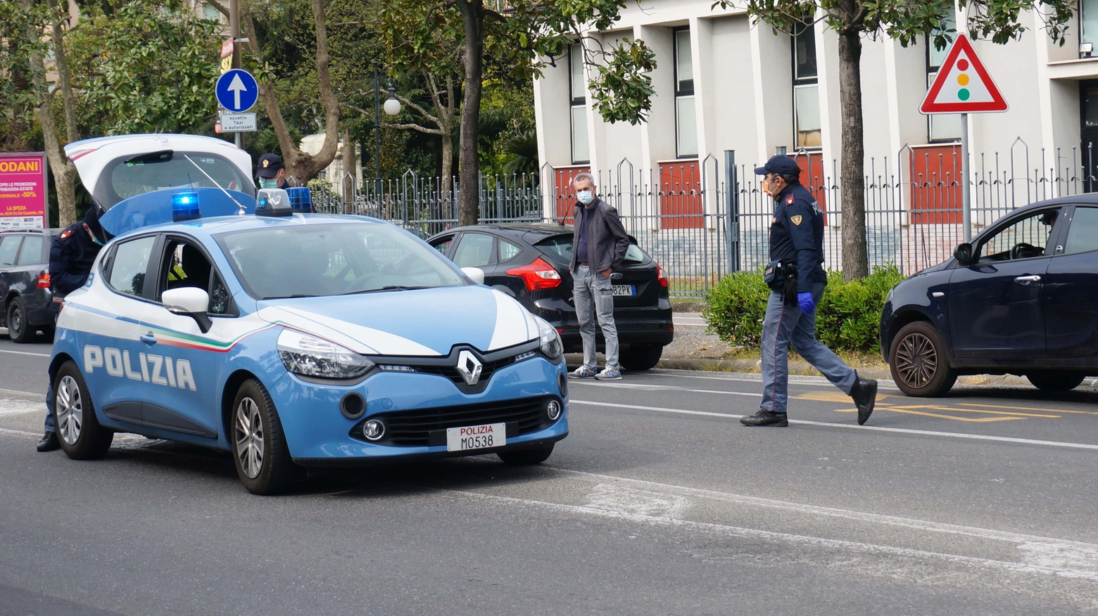 Necessario l'intervento della polizia