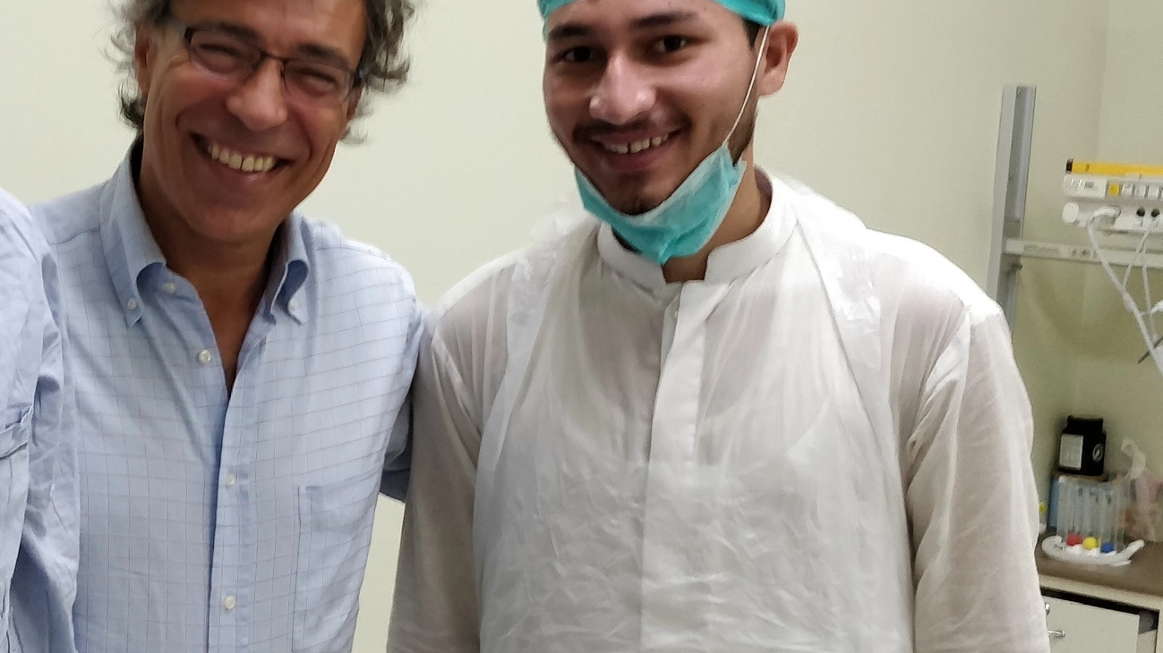 Paolo Muiesan sorridente dopo un intervento