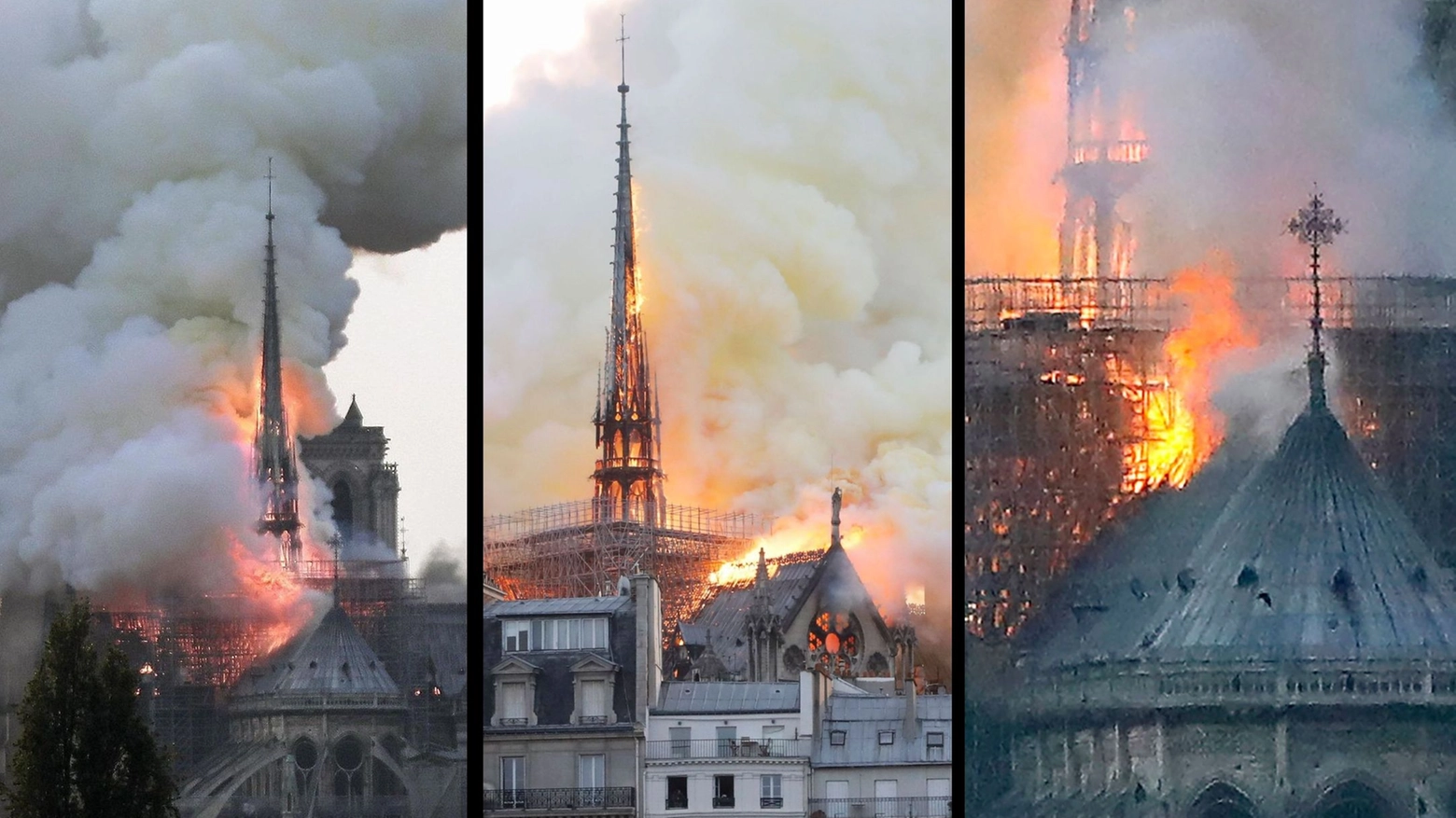 Incendio a Notre Dame, brucia la cattedrale
