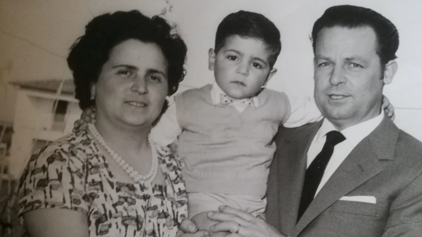 Roberto Orlandi con i genitori Venturino e Mafalda