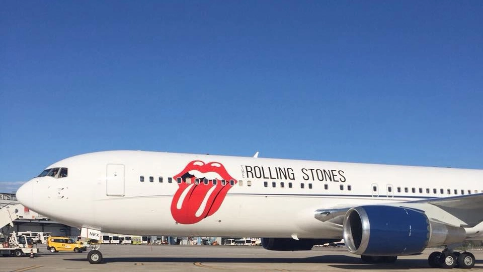L'aereo dei Rolling Stones
