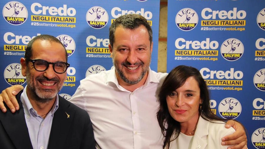 Matteo Salvini a Terni col sindaco Latini e la senatrice Alessandrini