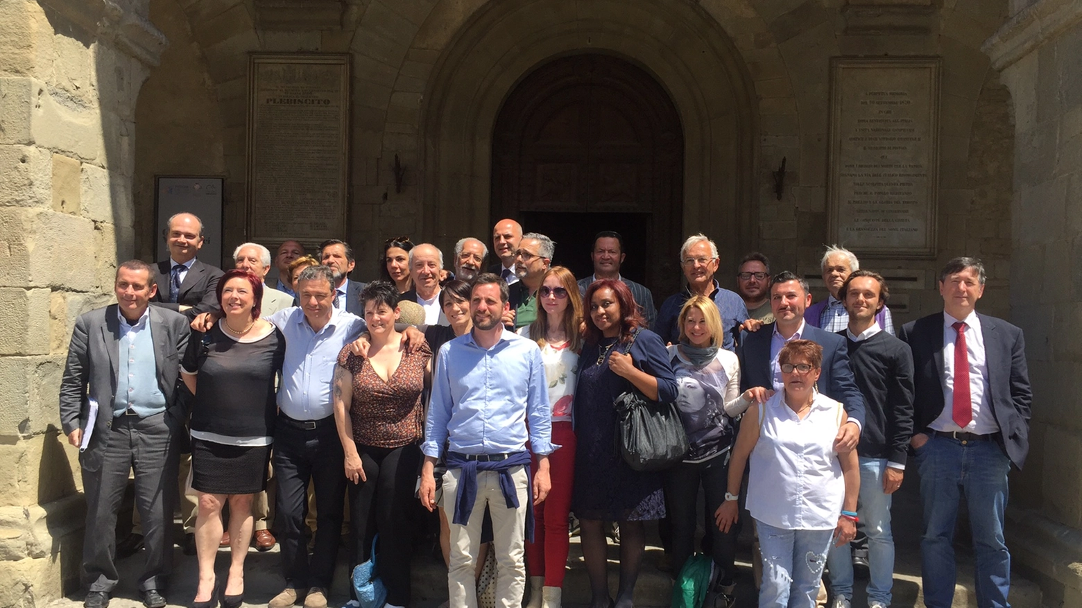 Il gruppo dei candidati al consiglio comunale Il gruppo dei candidati al consiglio comunale
