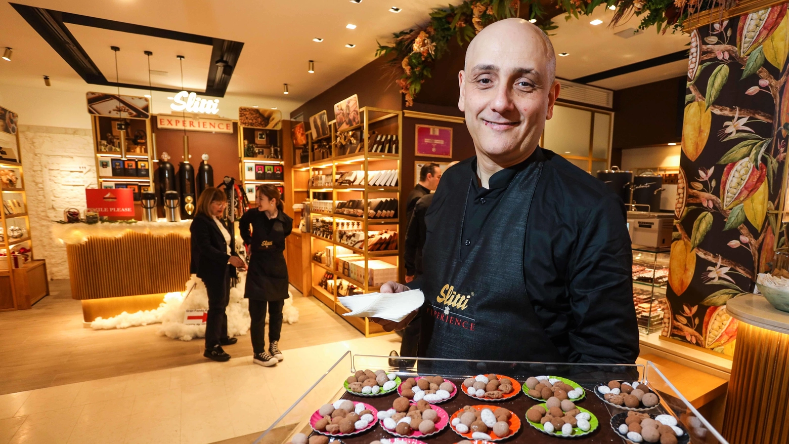 Arriva il maestro del cioccolato  Slitti sbarca in piazza dell’Olio  "Primo passo verso store all’estero"