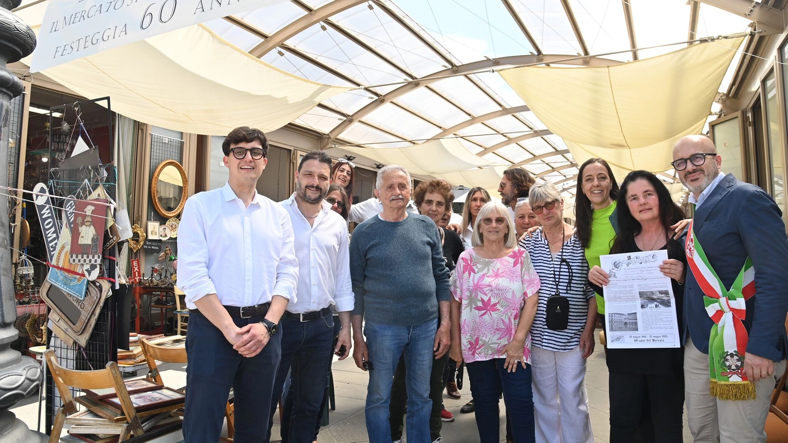 La visita del Comune di Firenze al mercato delle Pulci