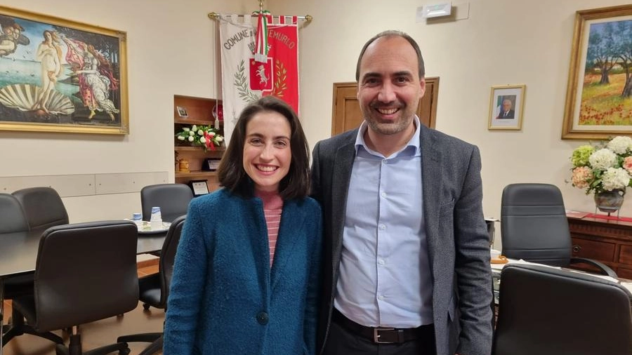 Martina Ciabatti e il sindaco Simone Calamai
