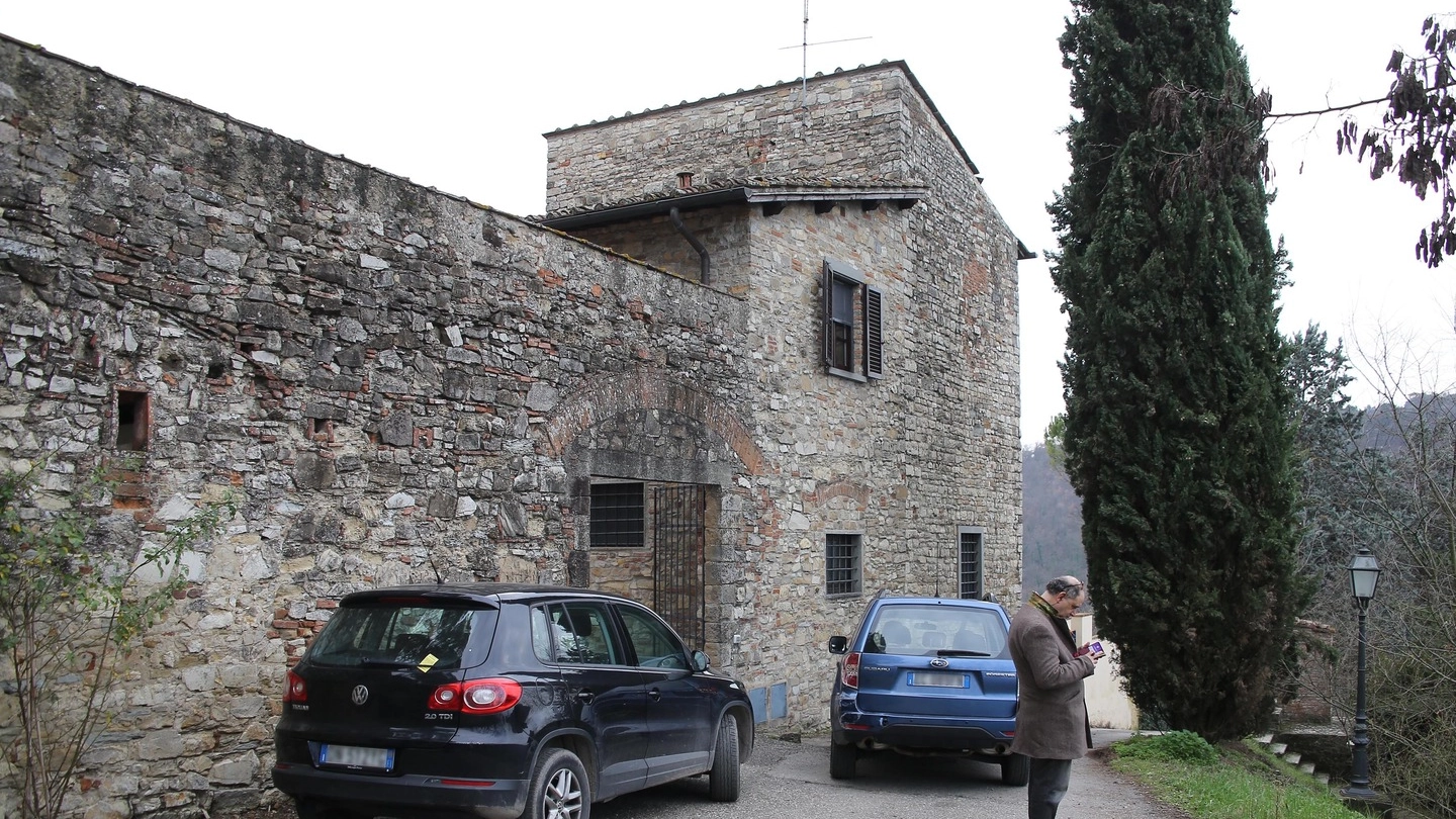 La villa dove c'è stata una rapina al Galluzzo (New Press Photo)