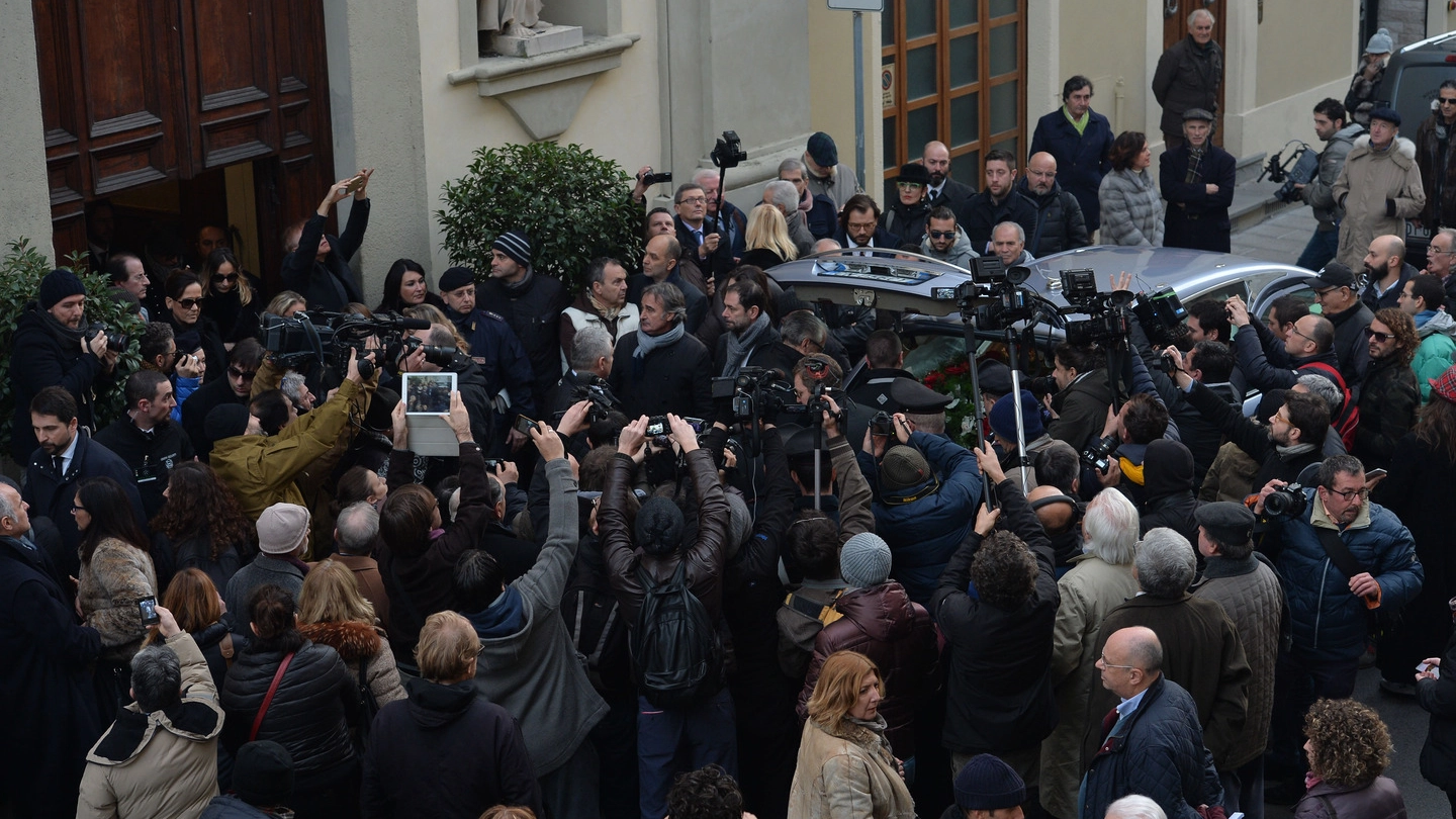 I funerali di Licio Gelli a Pistoia (foto Castellani)