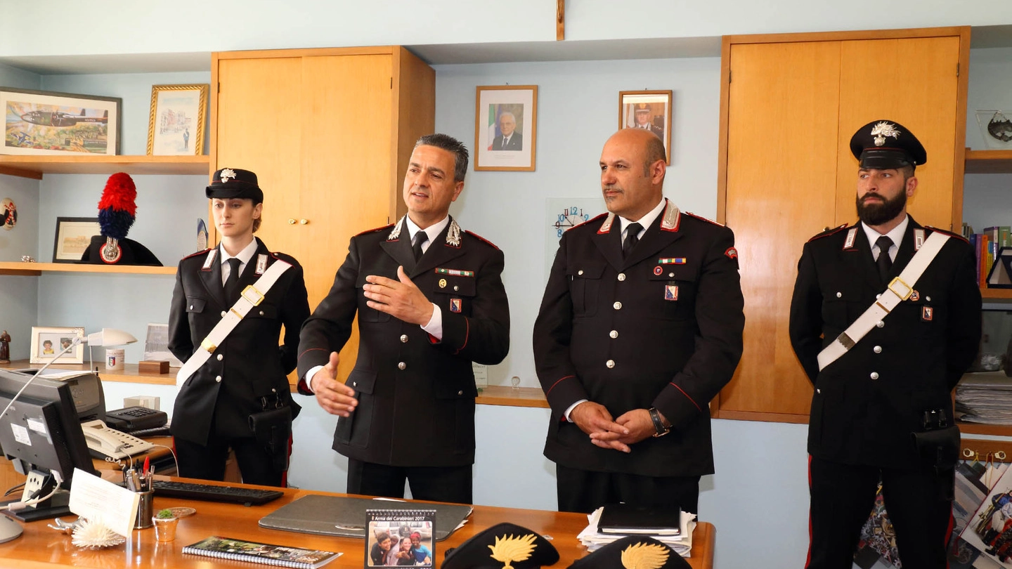La conferenza stampa dei carabinieri (foto Goiorani)