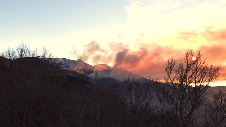 Incendio sul monte Cupolino