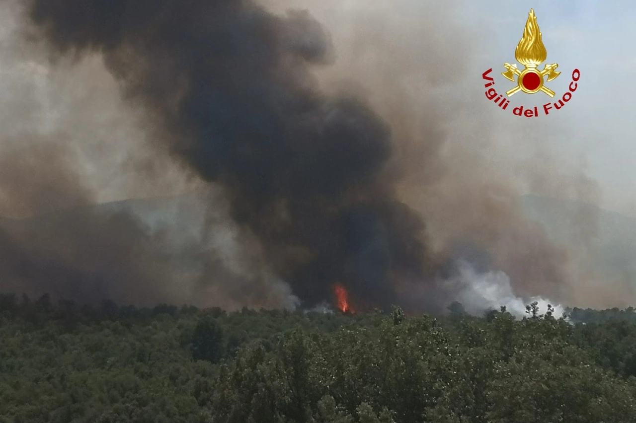 Vasto incendio a Bagnolo