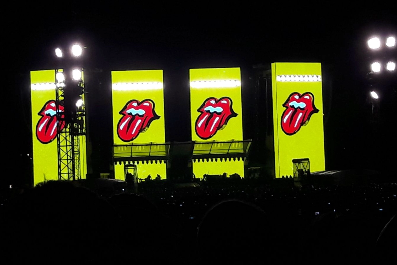 Rolling Stones a Lucca, il palco 