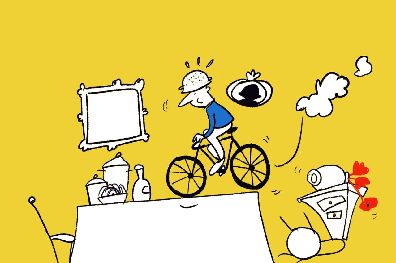 La gara di ciclismo in salotto