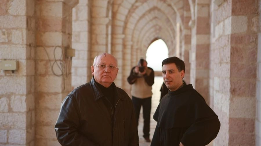Gorbaciov ad Assisi nel 2008