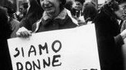 Una manifestazione femminista negli anni 70