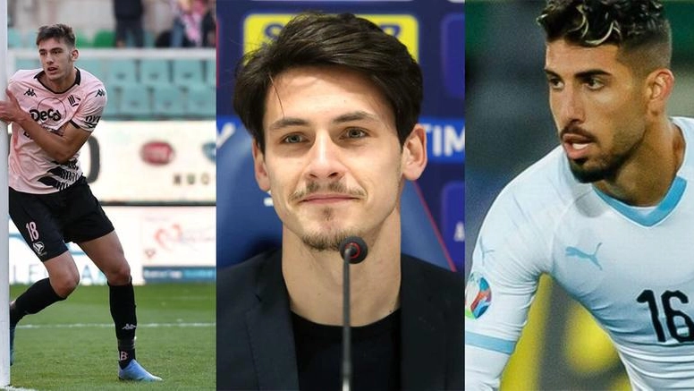 I calciatori Lorenzo Lucca, Maxime Leverbe e Yonatan Cohen