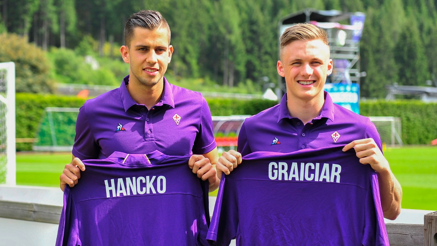 Fiorentina, la presentazione di Hancko e Graiciar (Fotocronache Germogli)