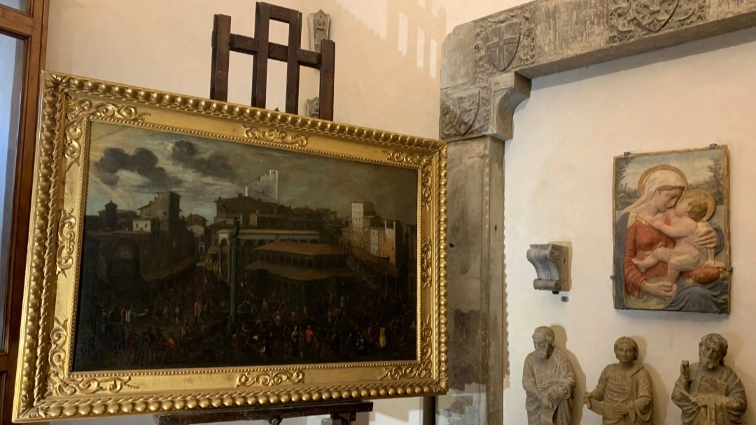 “Veduta della Piazza del Mercato vecchio di Firenze”
