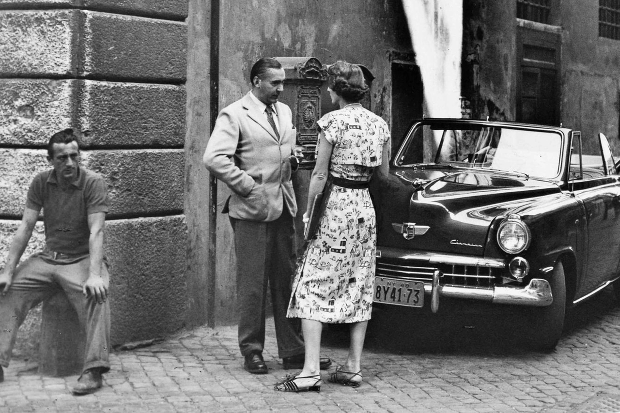 Curzio Malaparte a Roma, anni ’50 (Archivio Biblioteca di via del Senato)
