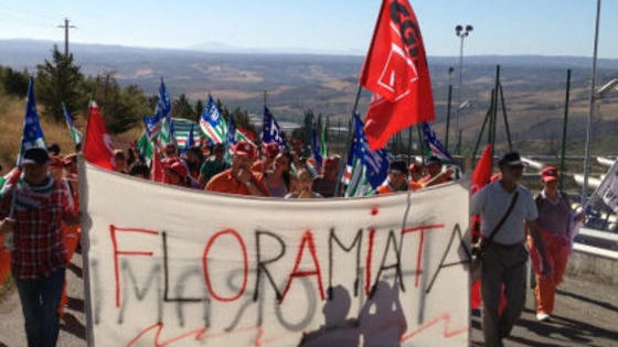 Floramiata, la protesta dei lavoratori