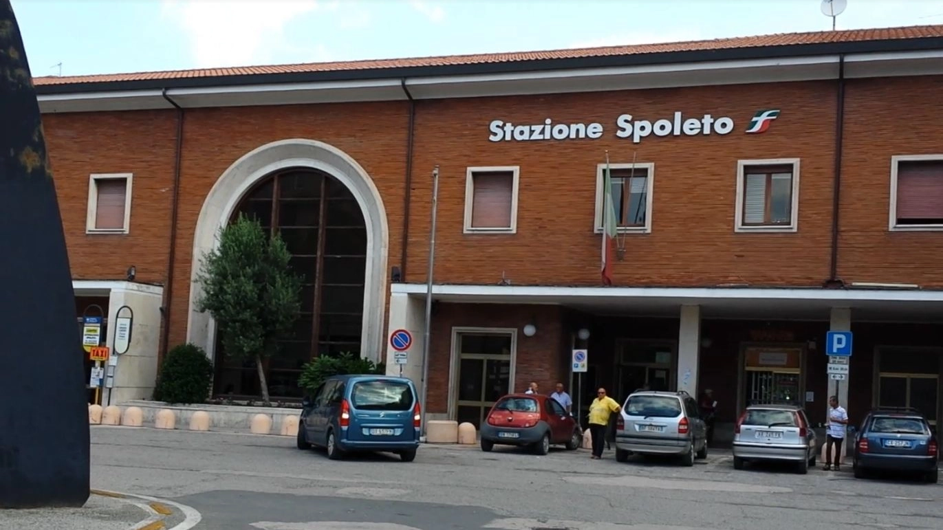La stazione ferroviaria di Spoleto (Perugia)