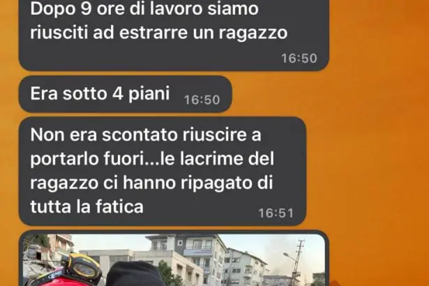 Il messaggio della operatrice
