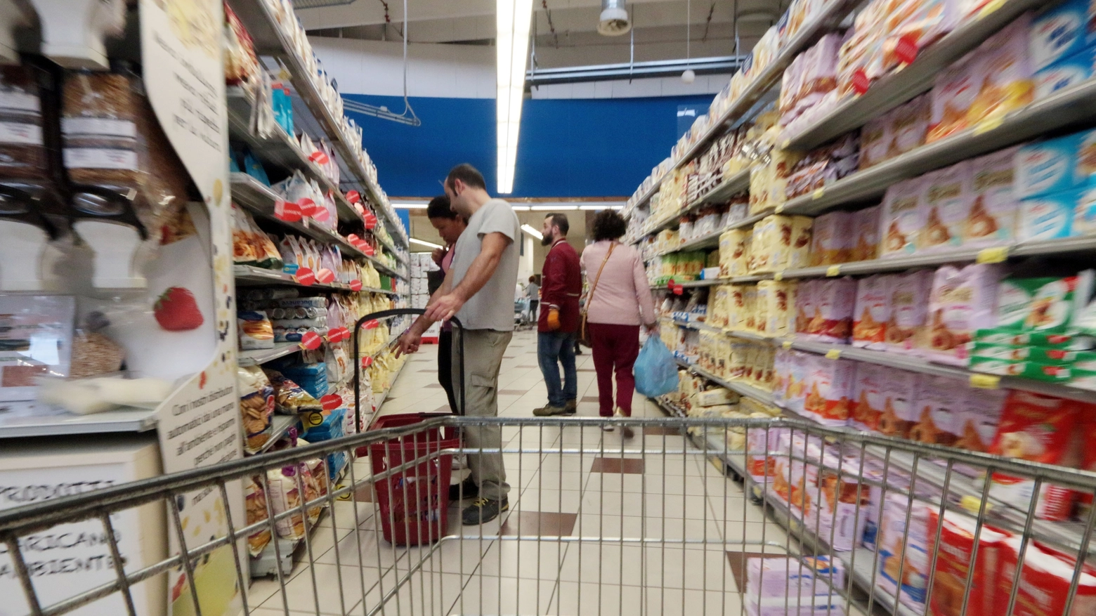 Un supermercato a Empoli (Fi)