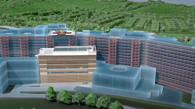 I rendering del nuovo policlinico Le Scotte I rendering del nuovo policlinico Le Scotte