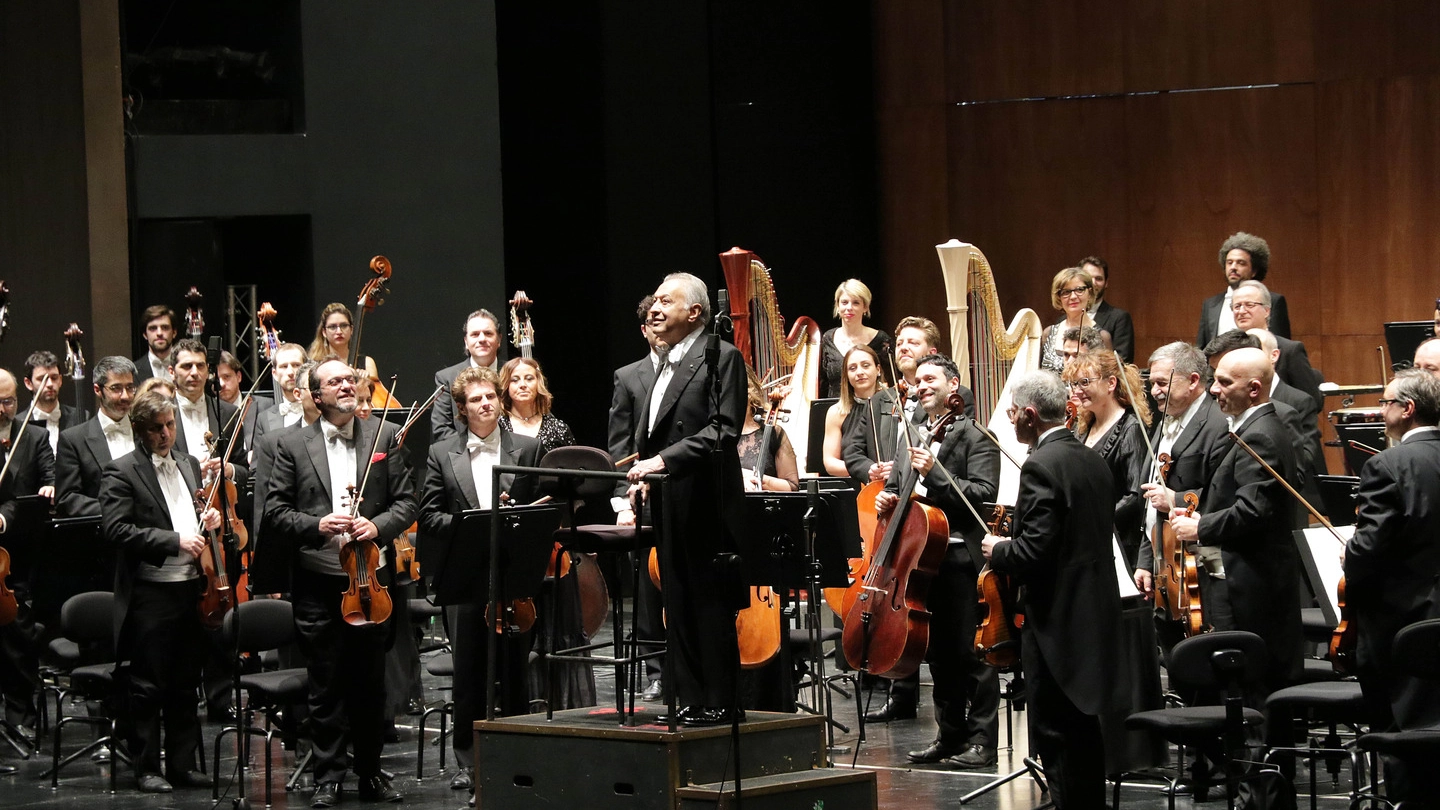 Ovazione per Zubin Mehta tornato a dirigere al Maggio Musicale (Visintini/New Press Photo)