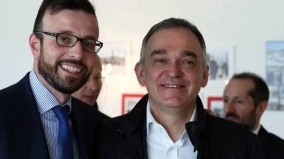Il consigliere Antonio Mazzeo e il governatore Enrico Rossi