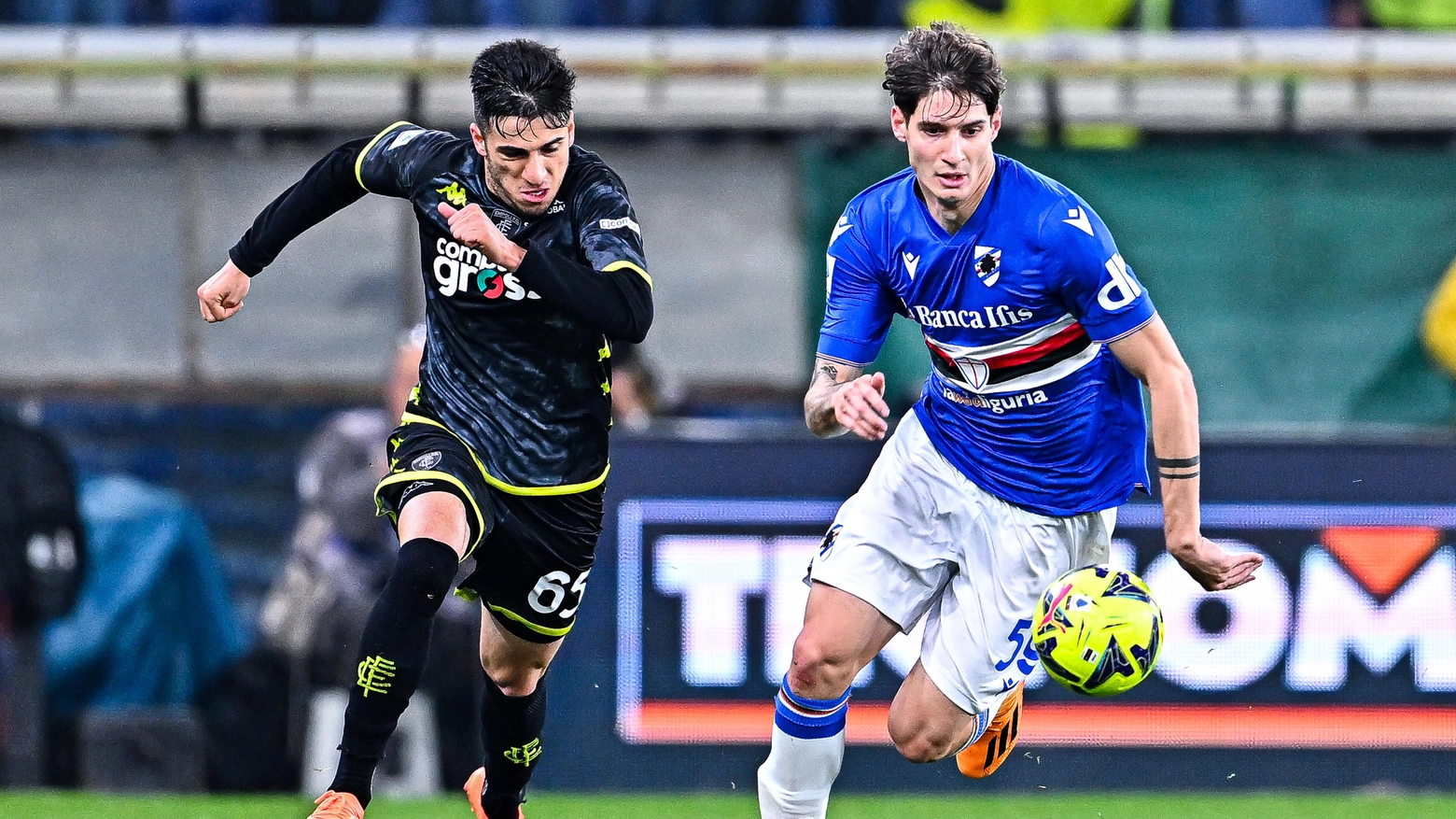 Un momento di Sampdoria-Empoli Un momento di Sampdoria-Empoli