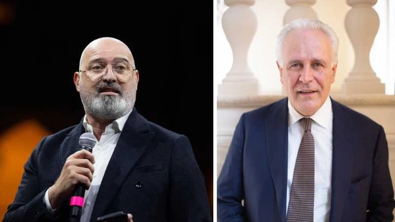 Stefano Bonaccini e Eugenio Giani Stefano Bonaccini e Eugenio Giani