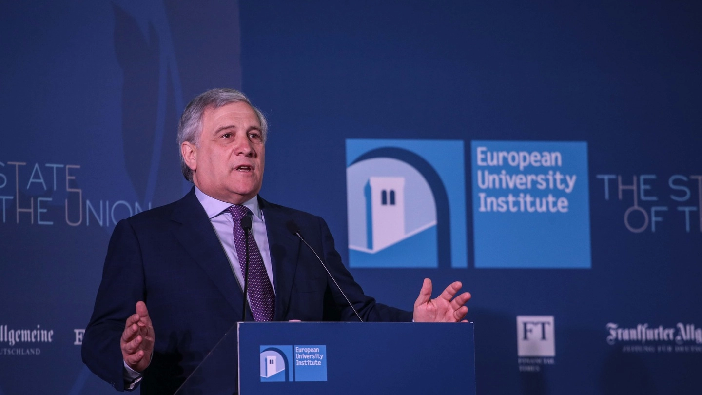 Il presidente dell'Europarlamento, Antonio Tajani (New Press Photo)
