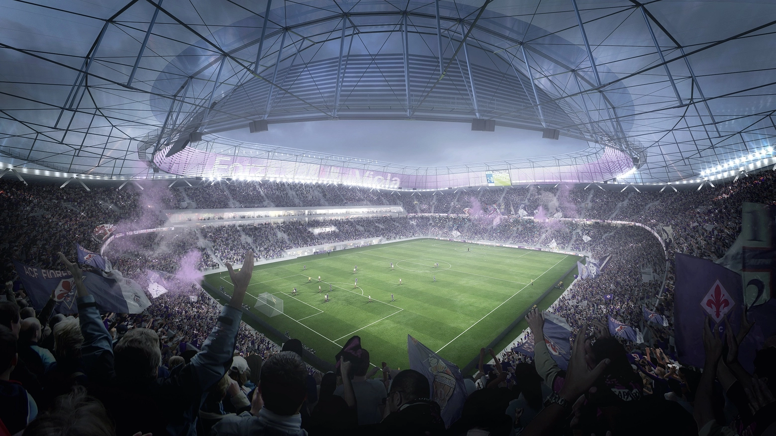 Ecco come sarà il nuovo stadio della Fiorentina