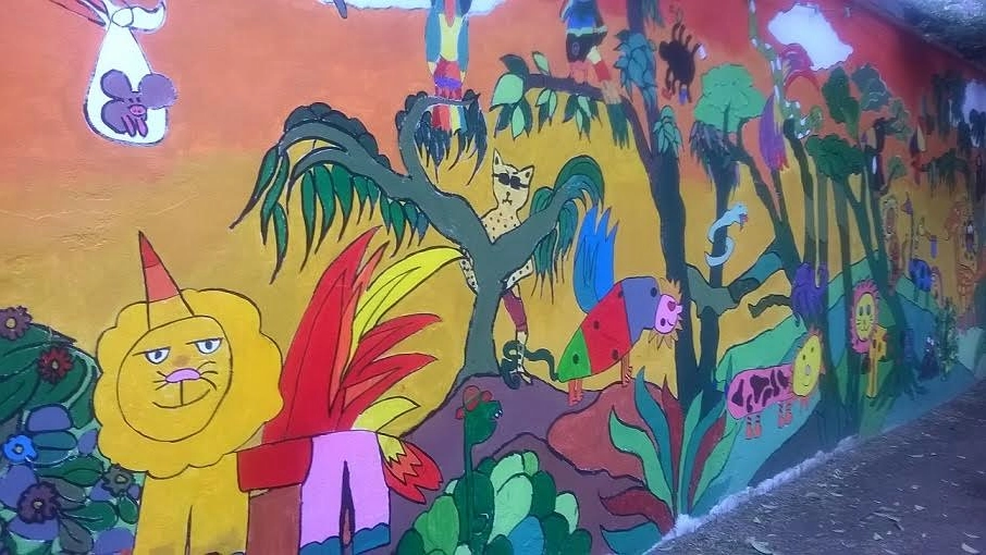 Il murale al parco di San Jacopino