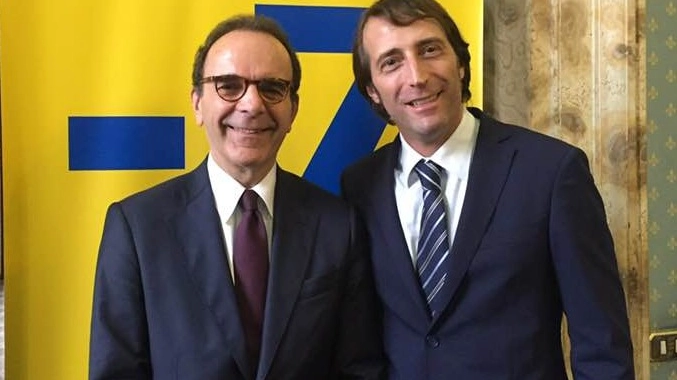 Alessandro Giugni assieme al leader di Energie per l’Italia,  Stefano Parisi