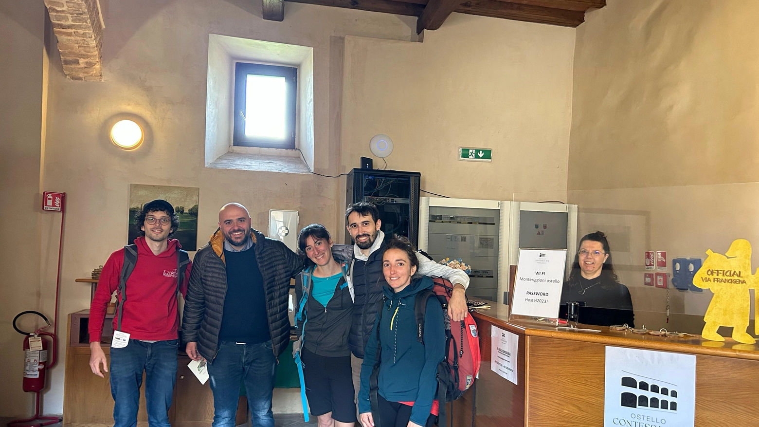 L’ostello Abbadia a Isola accoglie i primi pellegrini