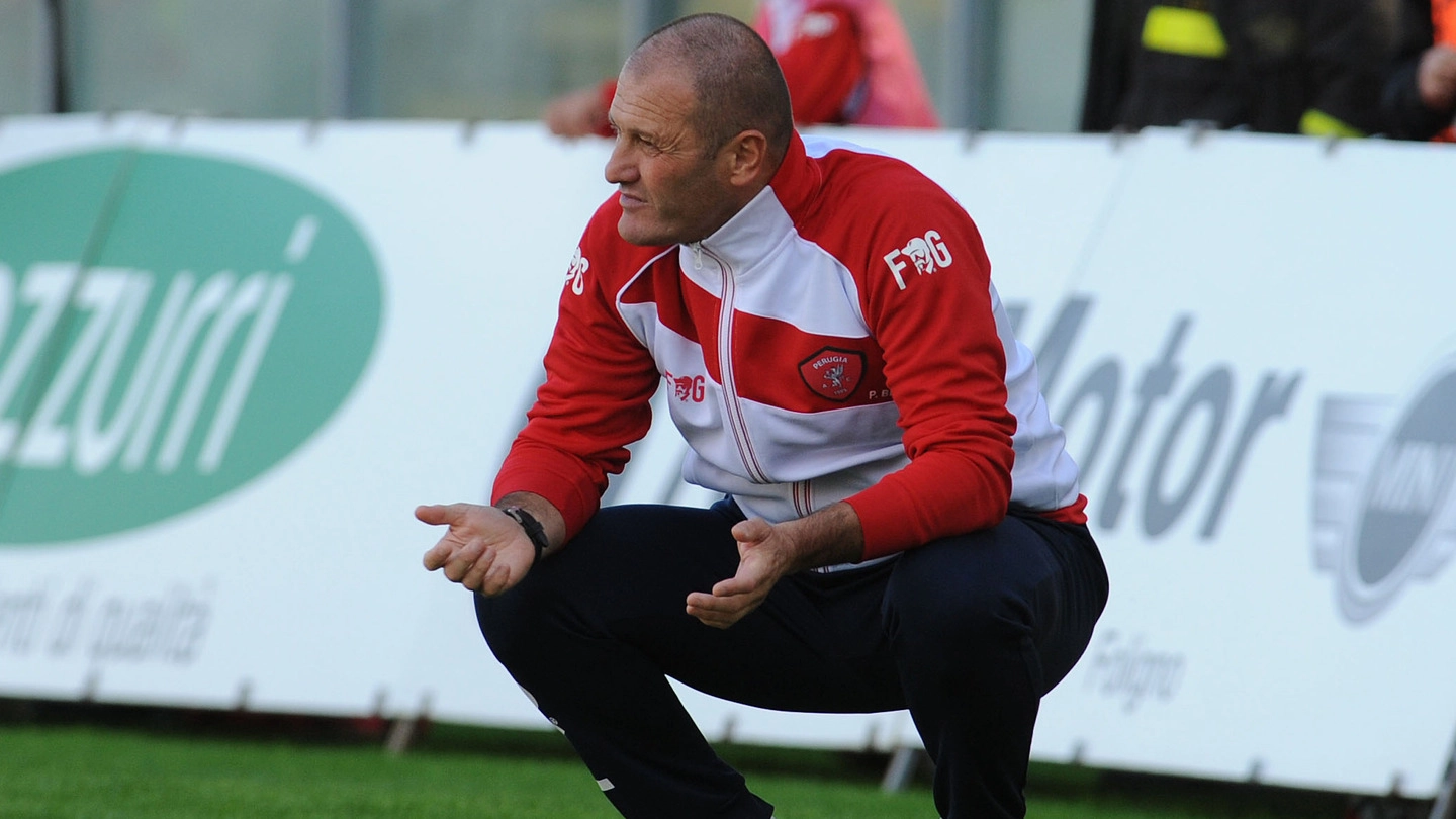 L’allenatore del Grifo, Pierpaolo Bisoli (Foto Crocchioni)
