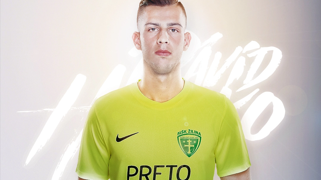 David Hancko con la maglia dello Žilina  (foto dal sito del club)