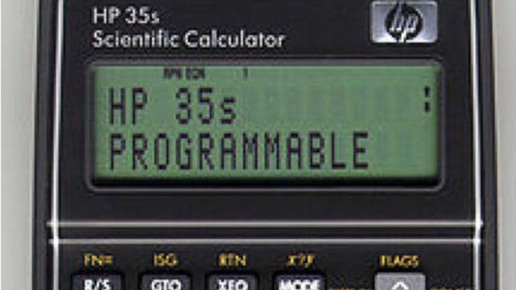 Calcolatrice Hewlett Packard HP 35 (foto Ansa)